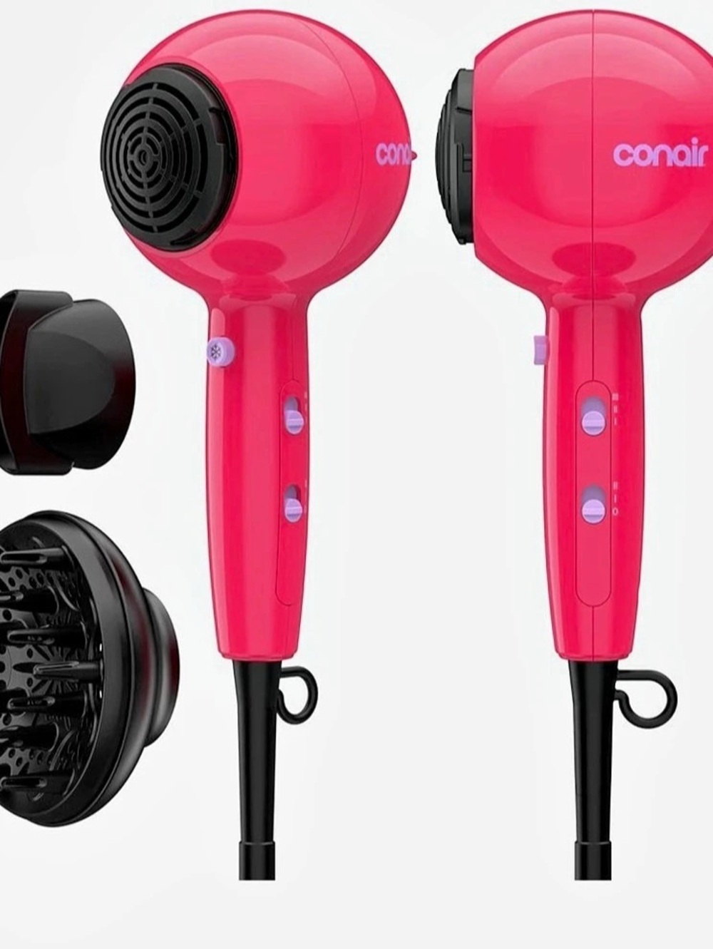 Conair Cake Pop Hair Dryer Pink & Black